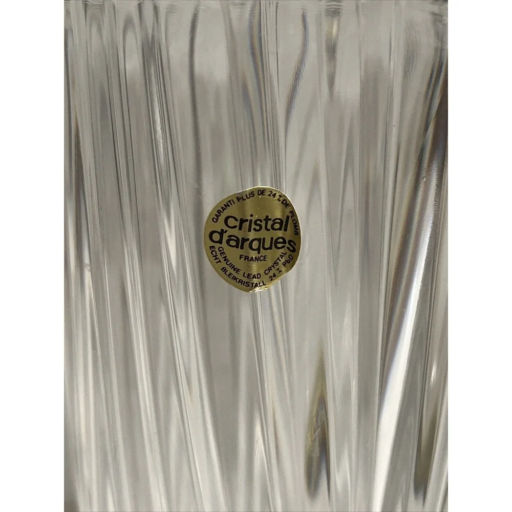 Cristal d'Arques Nocturne Vase 6 Pounds Of Solid Crystal 4